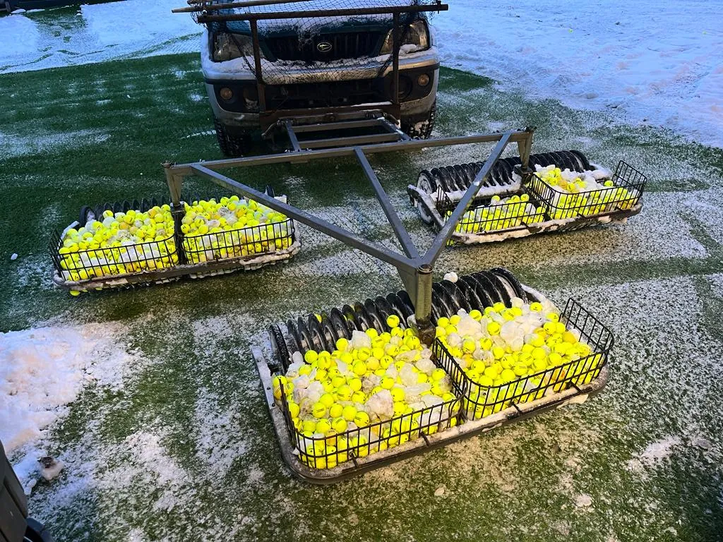 TrackMan training in winter