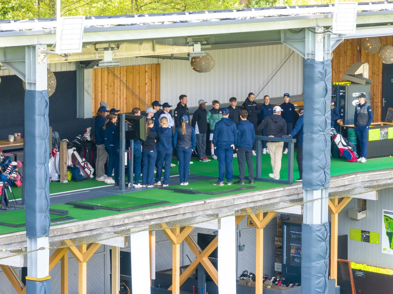 Golf squad training