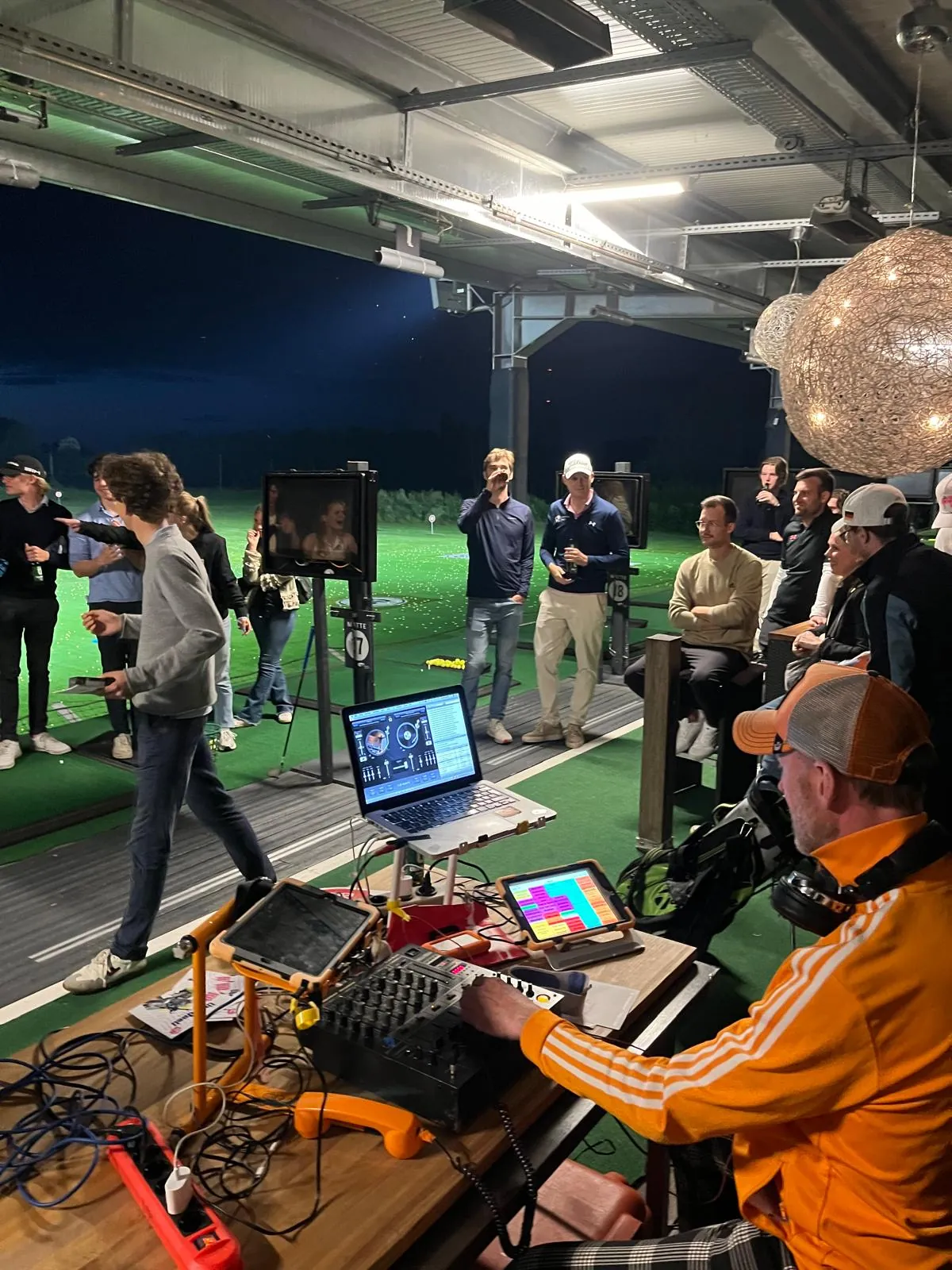 Young golfers on the range