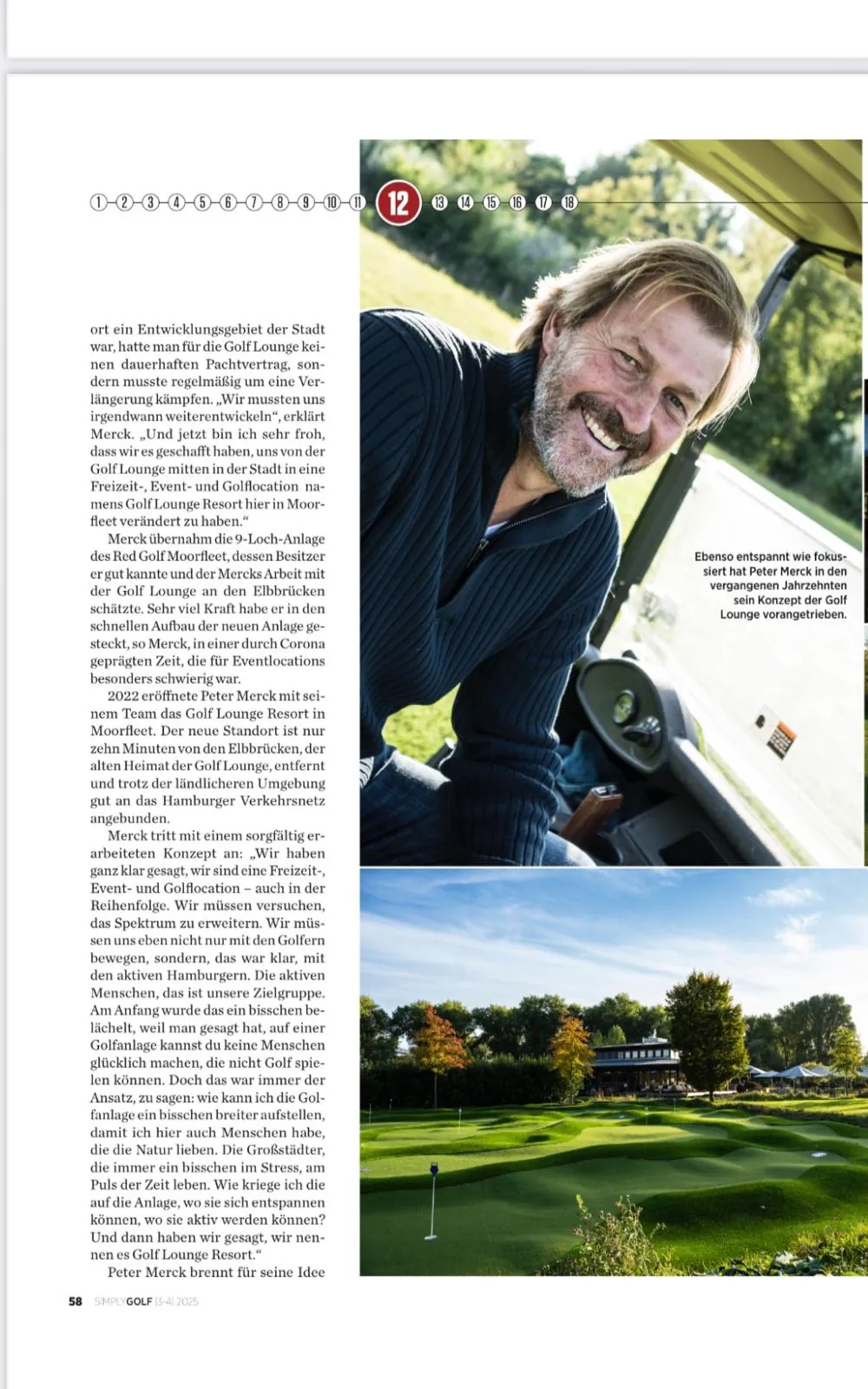 Golf Lounge Hamburg - TrackMan Technologie und moderne Golfanlage
